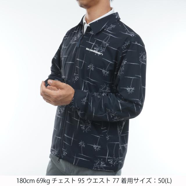 ロサーセン　ROSASEN　ストレッチ パームツリー柄 コーチジャケット_15