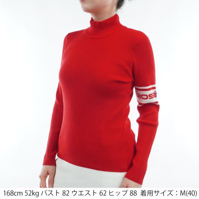 ロサーセン ROSASEN ラインデザイン タートルネックセーター レディス