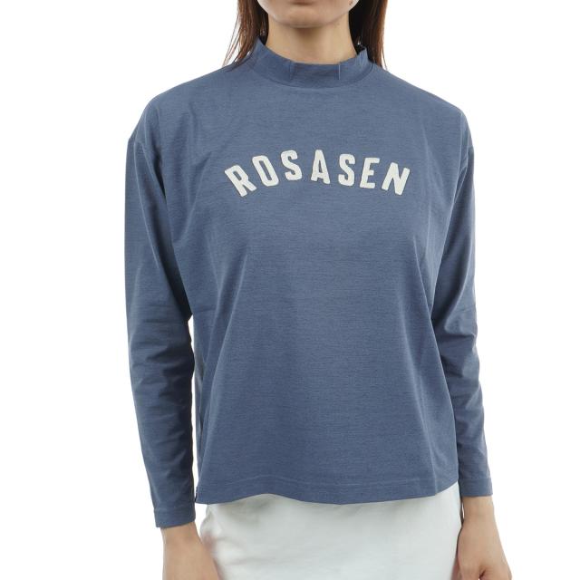 ロサーセン　ROSASEN　ソロナ 天竺 モックネック長袖シャツ　レディス ロサーセン ROSASEN ソロナ 天竺 モックネック長袖シャツ レディスの