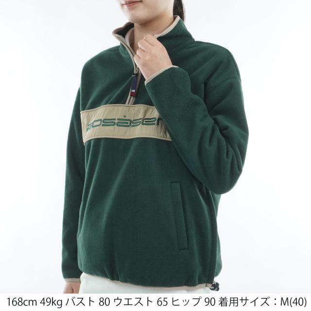 ロサーセン　ROSASEN　ウォームシールドフリース ハーフジップ切替プルオーバー　レディス_4