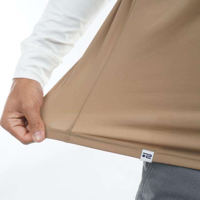 ロサーセン ROSASEN A-Line ストレッチ 冷感UV パイピングモックネック