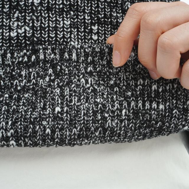 ロサーセン ROSASEN A-Line フェザーヤーン スラブ 片畦セーター レディス