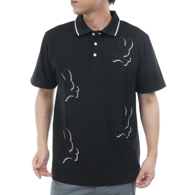 サイコバニー　PSYCHO BUNNY　GOLF ビッグバニーロゴ エンブロイダリー 半袖ポロシャツ_11