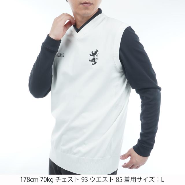 アドミラル Admiral ストレッチ パフォーマンス 浅Vニットベストの通販