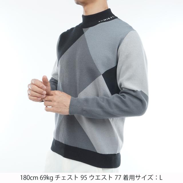 アドミラル　Admiral　アーガイル ハイネックセーター_1