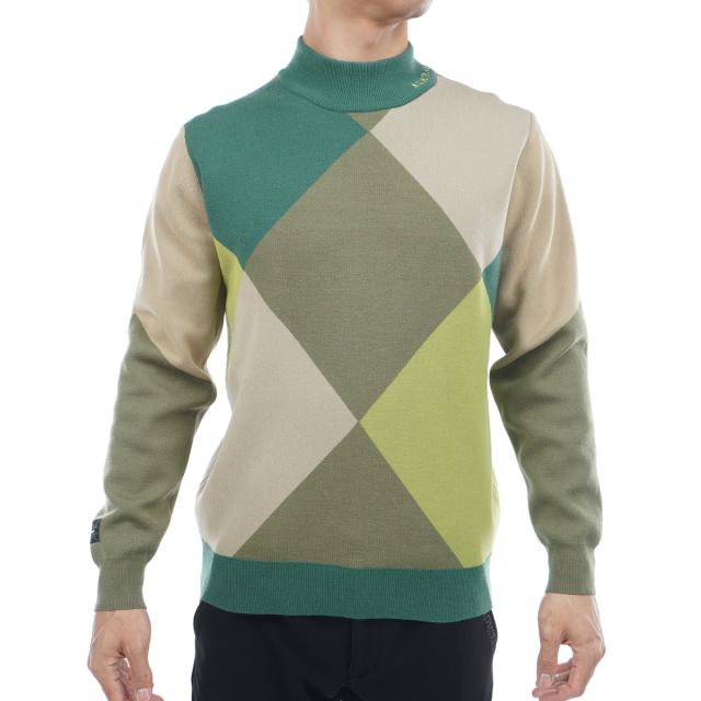 アドミラル Admiral アーガイル ハイネックセーター