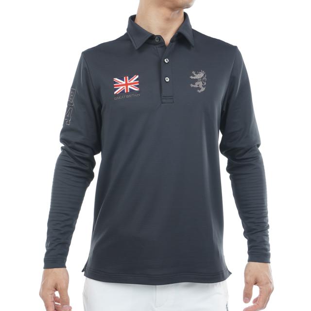 アドミラル　Admiral　速ポカ 裏起毛 ストレッチ 長袖フラッグポロシャツ_3