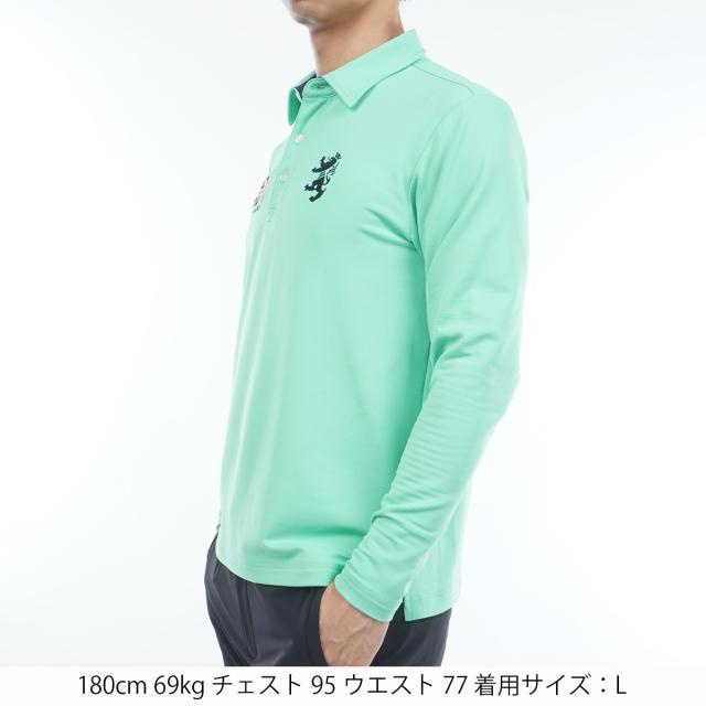 アドミラル　Admiral　速ポカ 裏起毛 ストレッチ 長袖フラッグポロシャツ_18