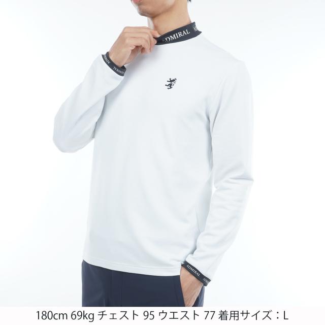 アドミラル　Admiral　速ポカ 裏起毛 ストレッチ モックネック長袖シャツ_1