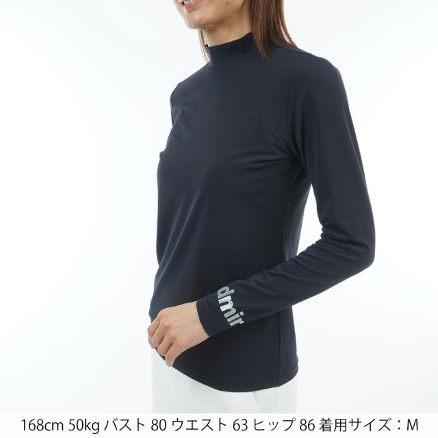 アドミラル Admiral ストレッチ 美ハダッチ モックネック長袖インナー