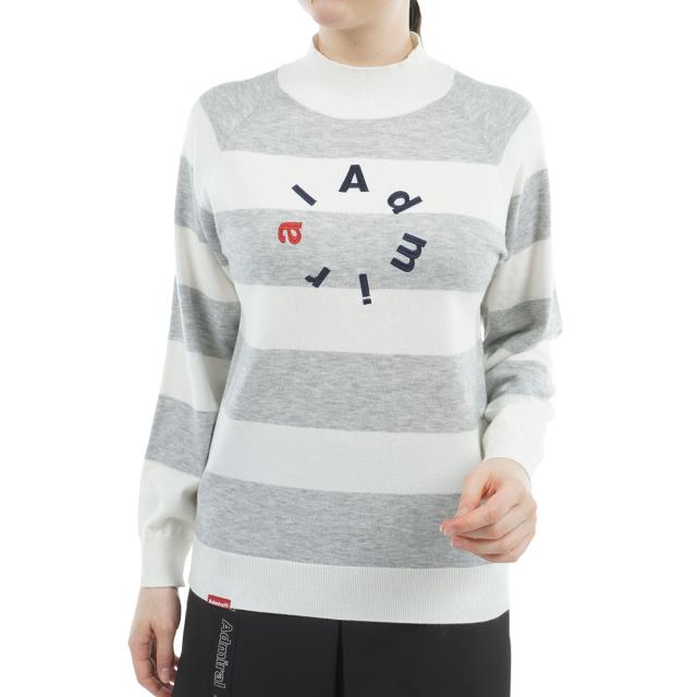 アドミラル　Admiral　ホカタッチ ボトルネックボーダーセーター　レディス