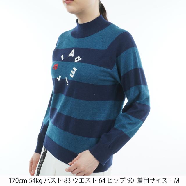 アドミラル　Admiral　ホカタッチ ボトルネックボーダーセーター　レディス_4