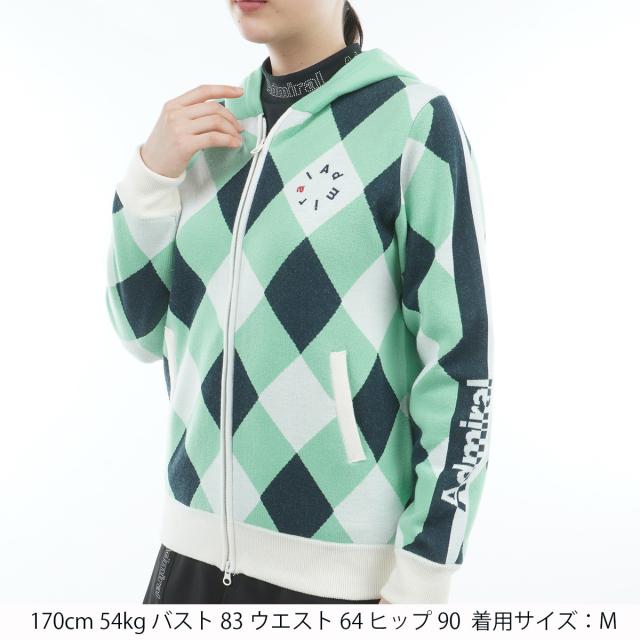 アドミラル　Admiral　ストレッチ アーガイル フルジップパーカー　レディス_17