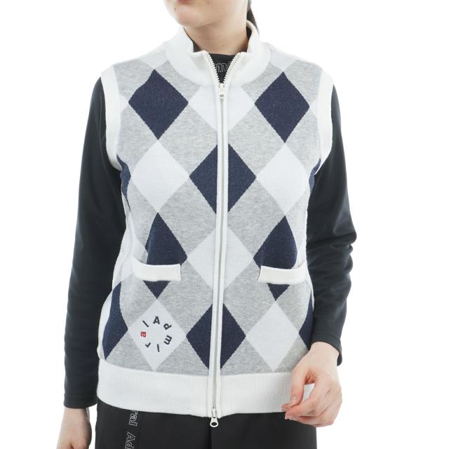 アドミラル　Admiral　アーガイル バックボアジップベスト　レディス