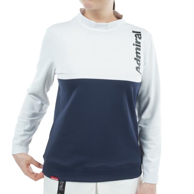 アドミラル　Admiral　ストレッチ 裏起毛 速ポカ 切替モックネックプルオーバー　レディス