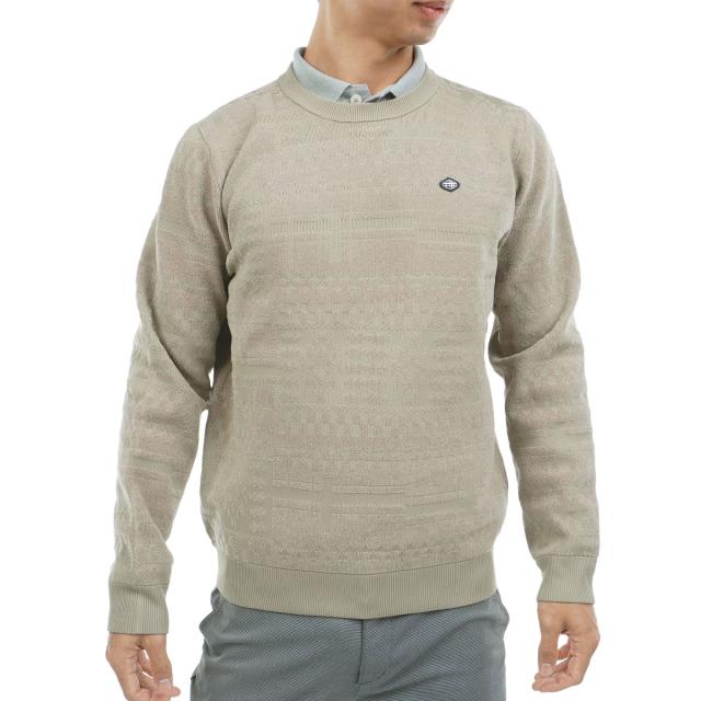 フィドラ　FIDRA　ストレッチ ジャカード クルーネックセーター_15