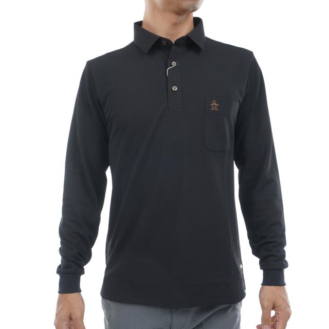 マンシングウェア　Munsingwear　Sunscreen NIR ストレッチ フィラシス鹿の子 ORI-ERI長袖ポロシャツ