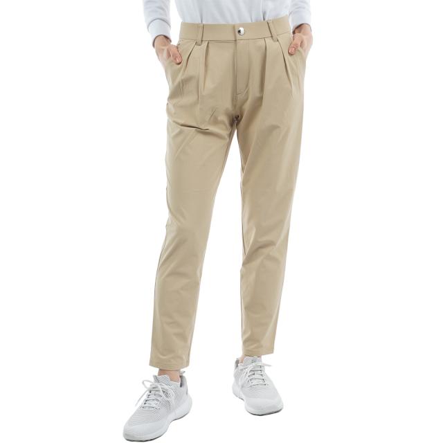 ルコックスポルティフ ゴルフ　Le coq sportif GOLF　ストレッチ ツータック入り9分丈パンツ　レディス