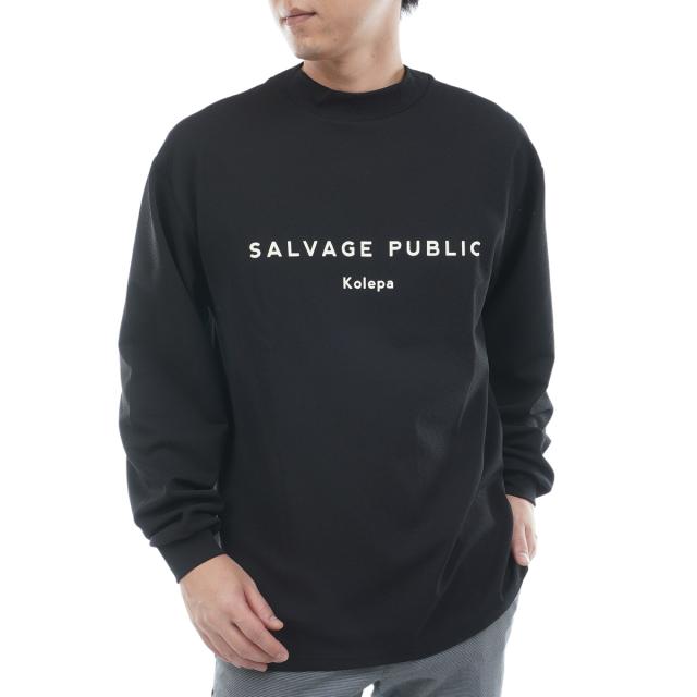 サルベージ パブリック コレパ　SALVAGE PUBLIC Kolepa　Kolepa Stamp マロオモックネック長袖シャツ