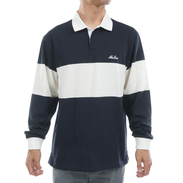 ニューエラ　NEW ERA GOLF　GF ラグビー 長袖ポロシャツ