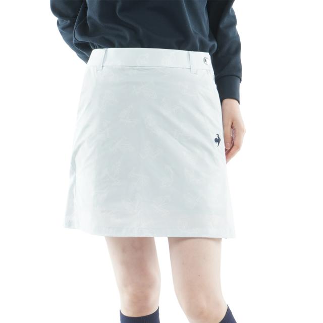 ルコックスポルティフ ゴルフ　Le coq sportif GOLF　ストレッチ 総柄ウォームスカート　レディス