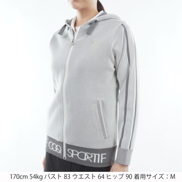 ルコックスポルティフ ゴルフ　Le coq sportif GOLF　フルジップフーディーセーター　レディス_16