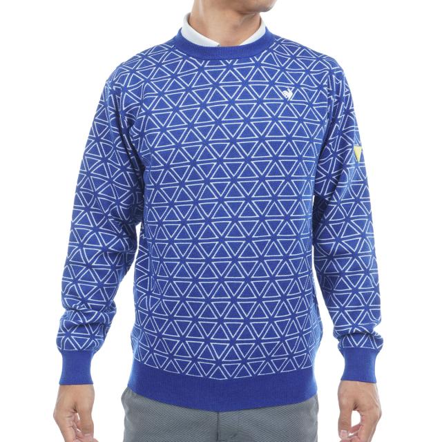 ルコックスポルティフ ゴルフ　Le coq sportif GOLF　トライアングル柄セーター