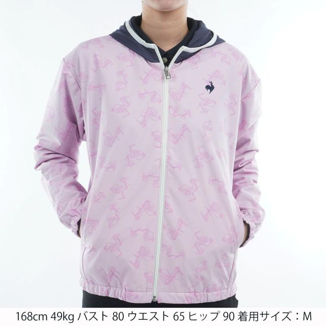 ルコックスポルティフ ゴルフ　Le coq sportif GOLF　ストレッチ リバーシブルフーディーブルゾン　レディス_1