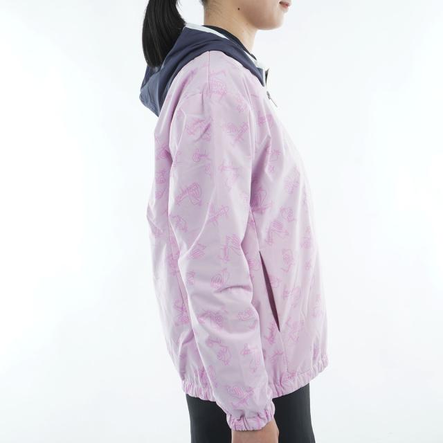 ルコックスポルティフ ゴルフ　Le coq sportif GOLF　ストレッチ リバーシブルフーディーブルゾン　レディス_5