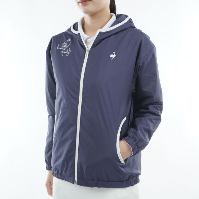 ルコックスポルティフ ゴルフ　Le coq sportif GOLF　ストレッチ リバーシブルフーディーブルゾン　レディス_12