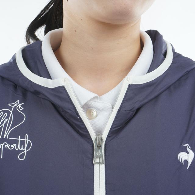 ルコックスポルティフ ゴルフ　Le coq sportif GOLF　ストレッチ リバーシブルフーディーブルゾン　レディス_16