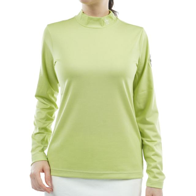 マンシングウェア　Munsingwear　ストレッチ 毛混モックネック長袖シャツ　レディス