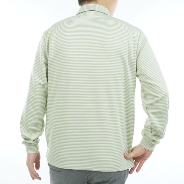 マンシングウェア Munsingwear ストレッチ ボーダー台衿付き長袖