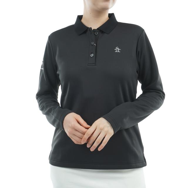 マンシングウェア　Munsingwear　ストレッチ ワンポイント刺繍長袖ポロシャツ　レディス