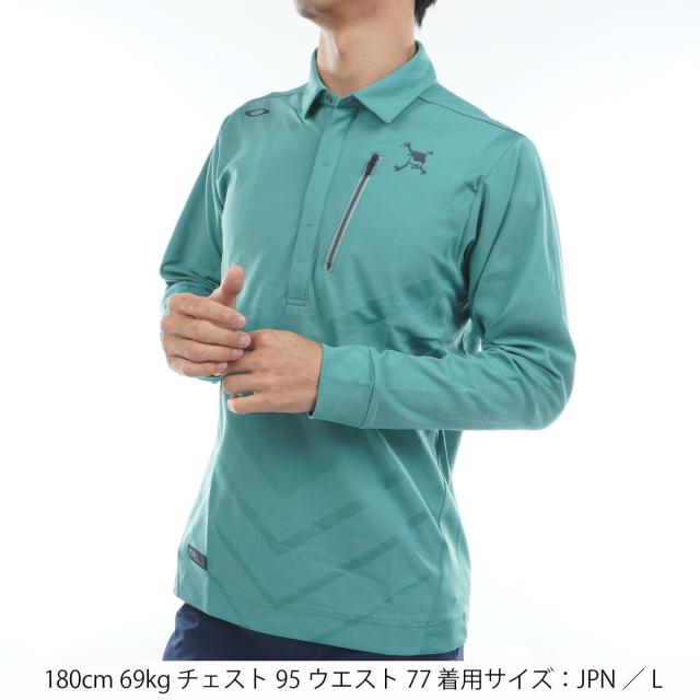 オークリー OAKLEY スカル ストレッチ CUNNINGLY ジャカード長袖