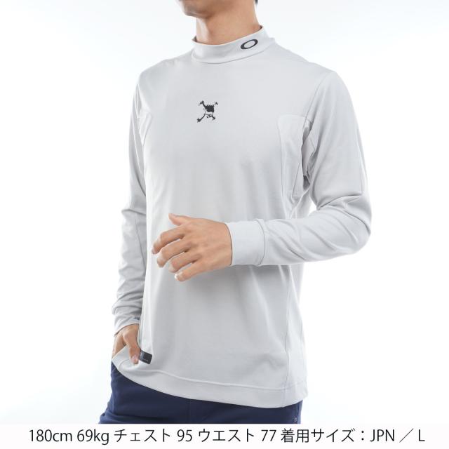 オークリー OAKLEY スカル THICKNESS モックネック長袖シャツの通販は