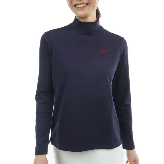 マンシングウェア　Munsingwear　ストレッチ ウォーモトリコットモックネック長袖シャツ　レディス