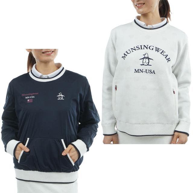 マンシングウェア　Munsingwear　リバーシブル ハイブリッドニットブルゾン　レディス