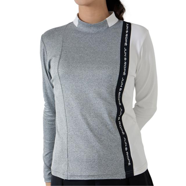 ジュン アンド ロペ　JUN & ROPE　配色ライン長袖プルオーバー　レディス