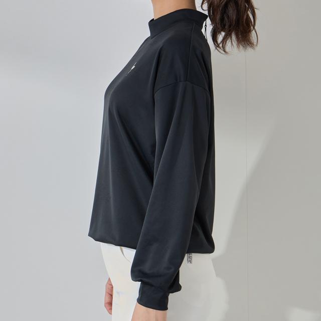 ジュン アンド ロペ　JUN & ROPE　ロゴジャカードドロスト長袖プルオーバー　レディス ジュン アンド ロペ JUN & ROPE ロゴジャカードドロスト長袖プル