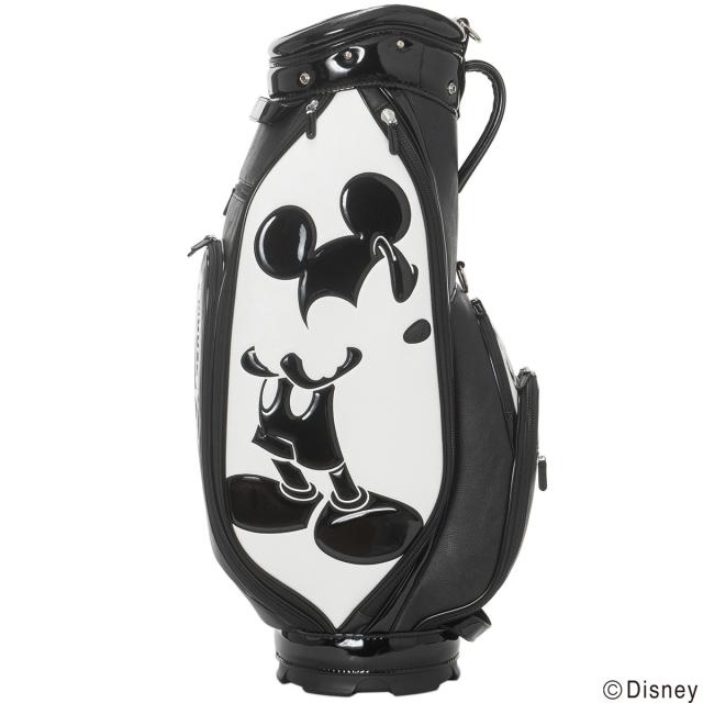 ディズニー Disney モノクローム ミッキーゴルフ キャディバッグの通販