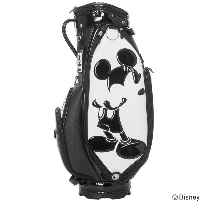 ディズニー Disney モノクローム ミッキーゴルフ キャディバッグの通販