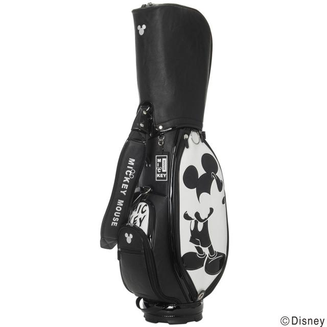 ディズニー Disney モノクローム ミッキーゴルフ キャディバッグ