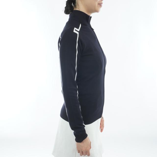 J.リンドバーグ　J.LINDEBERG　インターシャフルジップモックセーター　レディス_7