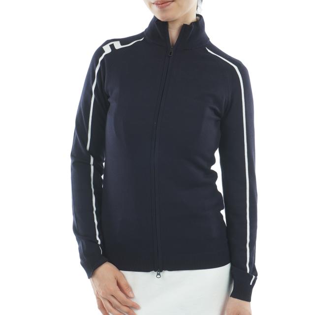 J.リンドバーグ　J.LINDEBERG　インターシャフルジップモックセーター　レディス_12