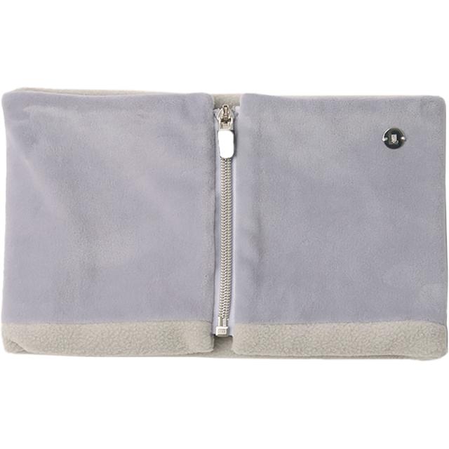 ランバン スポール　LANVIN SPORT　ストレッチ ベロアトリコットネックウォーマー　レディス