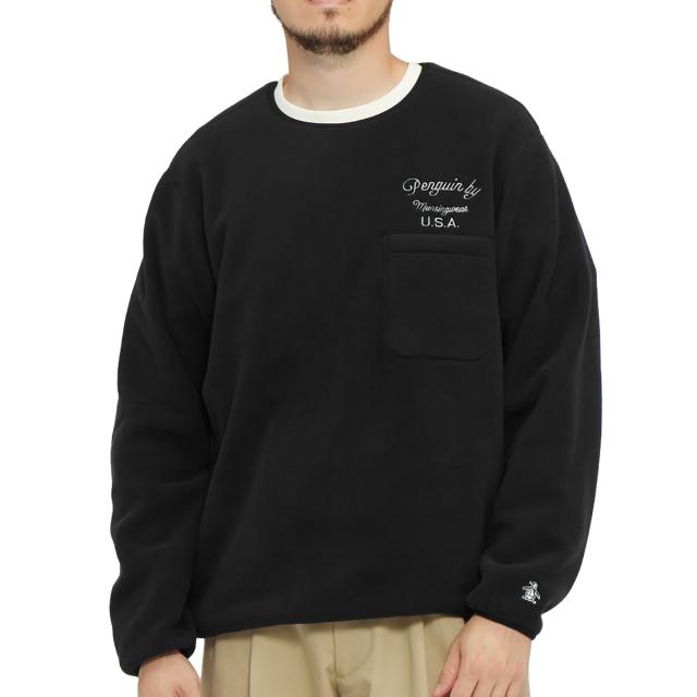 ペンギン バイ マンシングウェア　Penguin by Munsingwear　フリースクルーネック プルオーバー