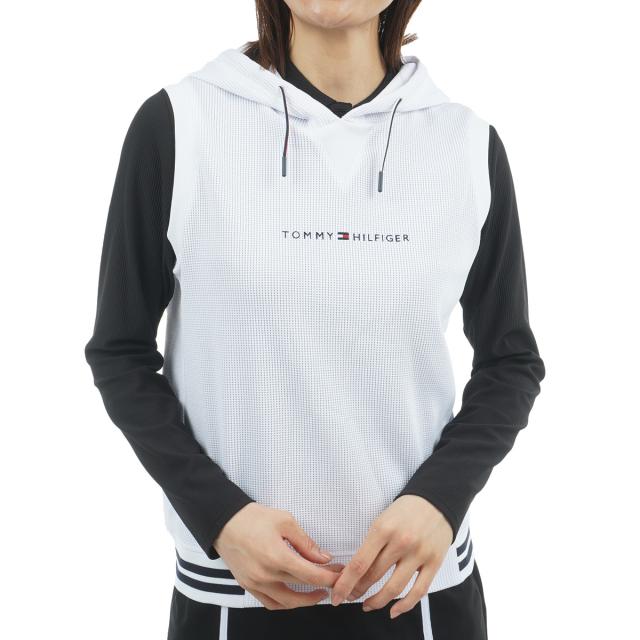 トミー ヒルフィガー ゴルフ　  GOLF　ストレッチ ワッフル スウェットフーディーベスト　レディス