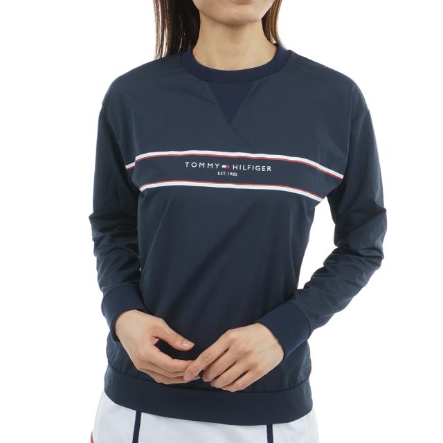 トミー ヒルフィガー ゴルフ　TOMMY HILFIGER GOLF　ストレッチ フロントロゴ 長袖スウェットシャツ　レディス_3
