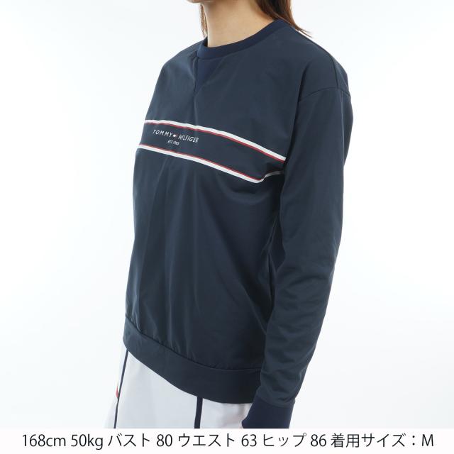 トミー ヒルフィガー ゴルフ　TOMMY HILFIGER GOLF　ストレッチ フロントロゴ 長袖スウェットシャツ　レディス_4